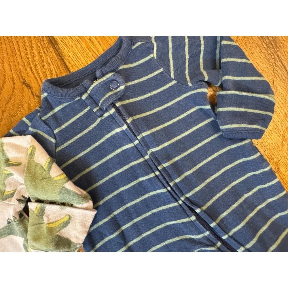 Carters Sleepers Boy Preemie Lot Baby Rompers Outfits Clothes Bundle Zippered